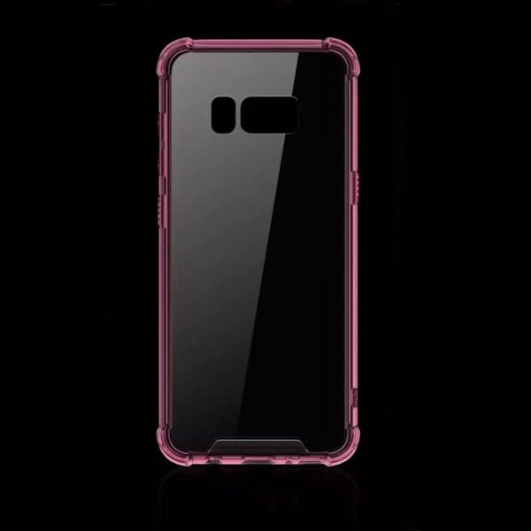 Wholesale Galaxy S8 Plus Crystal Clear Hybrid Case (Hot Pink)